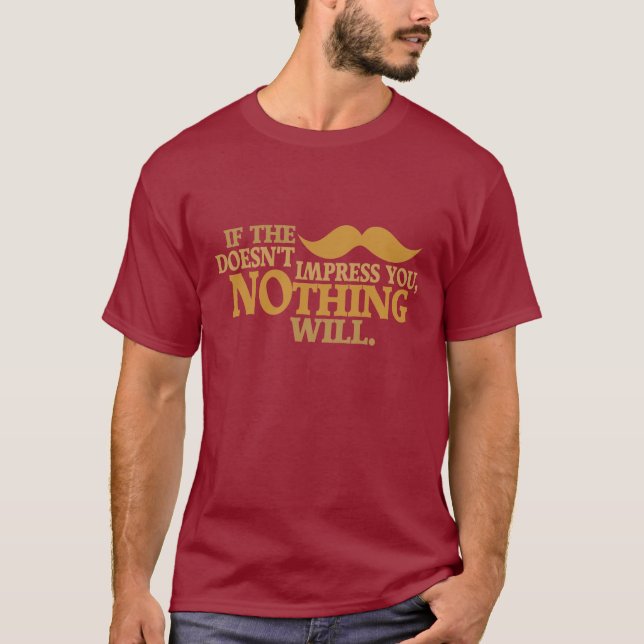 Impressive Moustache custom shirt - choose style (Front)