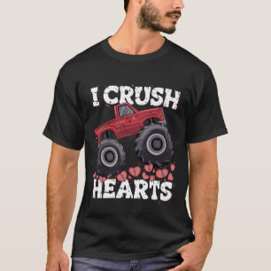 Impressive Valentine's Gift - Edgy I Crush Hearts T-Shirt