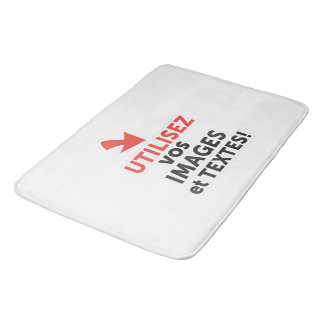 Imprimer vos conceptions en ligne en français bath mat