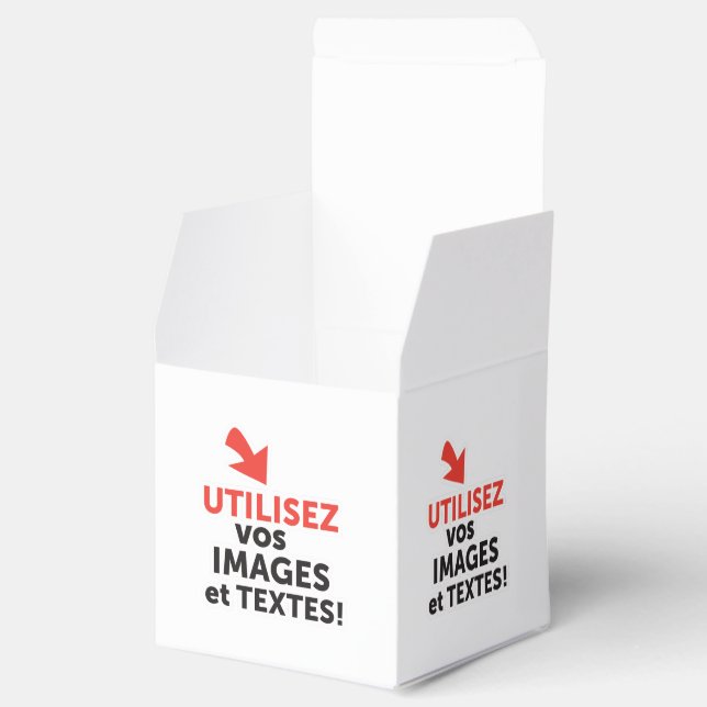 Imprimer vos conceptions en ligne en français favour box (Opened)