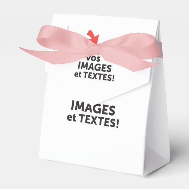 Imprimer vos conceptions en ligne en français favour box (Front Side)