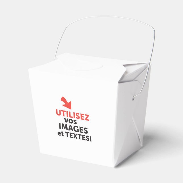 Imprimer vos conceptions en ligne en français favour box (Front Side)