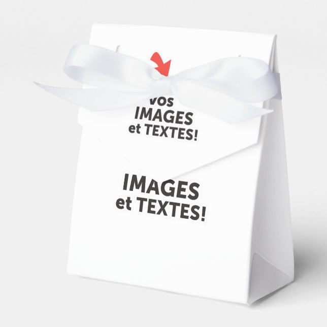 Imprimer vos conceptions en ligne en français favour box (Front Side)
