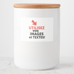 Imprimer vos designs en ligne DIY en Français Food Label
