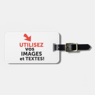 Imprimer vos designs en ligne DIY en Français Luggage Tag