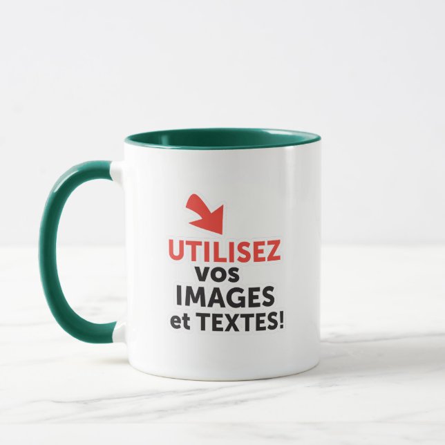Imprimer vos designs en ligne DIY en Français Mug (Left)