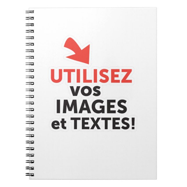Imprimer vos designs en ligne DIY en Français Notebook (Front)