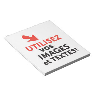 Imprimer vos designs en ligne DIY en Français Notepad