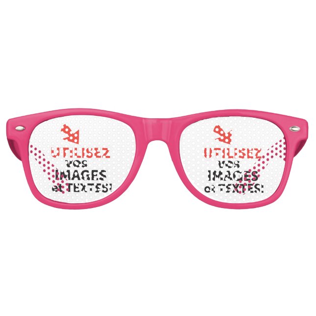 Imprimer vos designs en ligne DIY en Français Retro Sunglasses (Front)