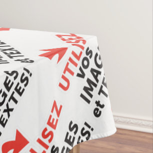 Imprimer vos designs en ligne DIY en Français Tablecloth