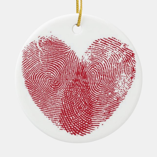 "Imprint on my Heart" Ornament (Front)