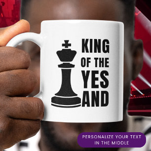 IMPROV Chess KING OF THE YES AND Christian Mug