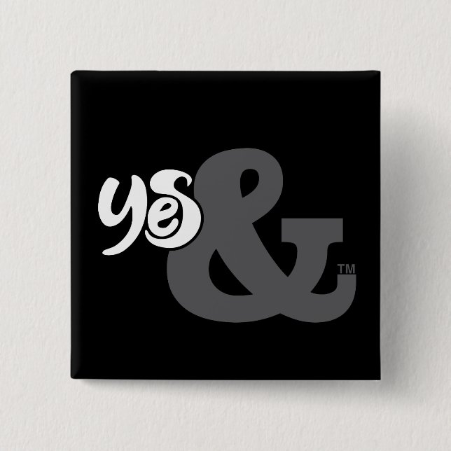 Improv | Yes And | 15 Cm Square Badge (Front)