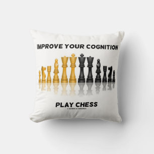 Improve Your Cognition Play Chess Advice Chess Set Cushion