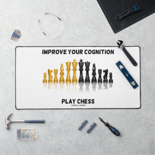Improve Your Cognition Play Chess Advice Chess Set Desk Mat
