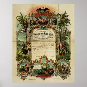 Improved Order of Red Men in Freedom [1867] Poster