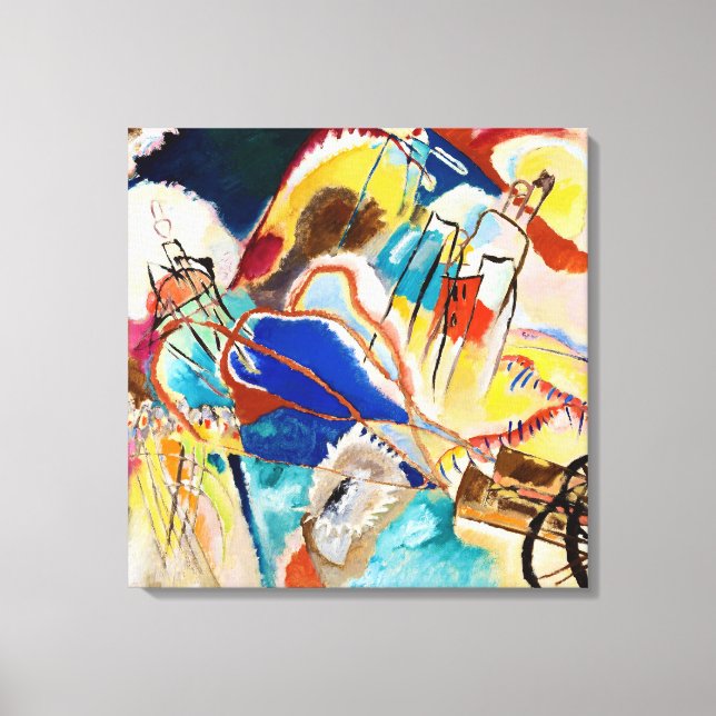 Improvisation 30 (Cannons) by Wassily Kandinsky Canvas Print (Front)