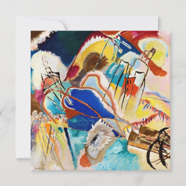 Improvisation 30 (Cannons) by Wassily Kandinsky Invitation (Front)