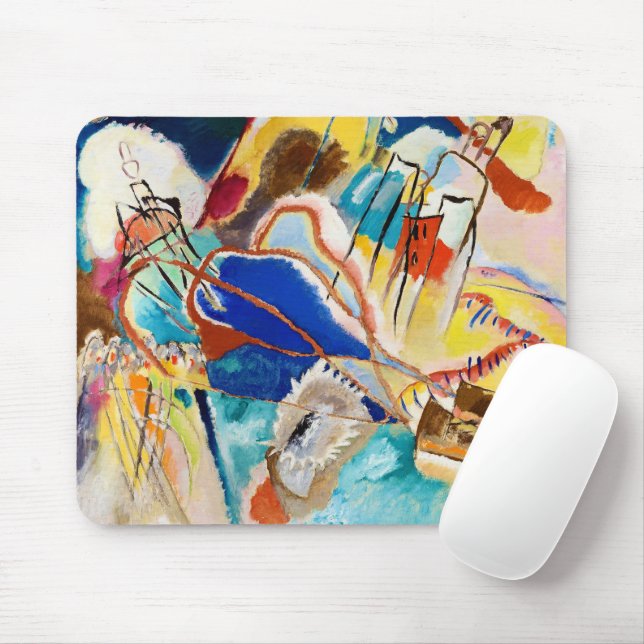 Improvisation 30 (Cannons) by Wassily Kandinsky Mouse Mat (With Mouse)