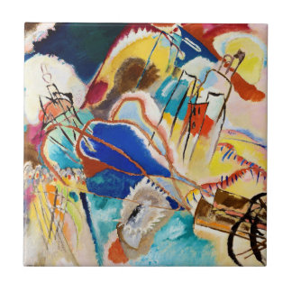 Improvisation 30 (Cannons) by Wassily Kandinsky Tile