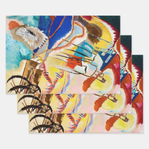 Improvisation 30 (Cannons) by Wassily Kandinsky Wrapping Paper Sheet