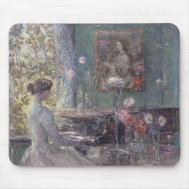 Improvisation by Frederick Childe Hassam Mouse Mat (Front)
