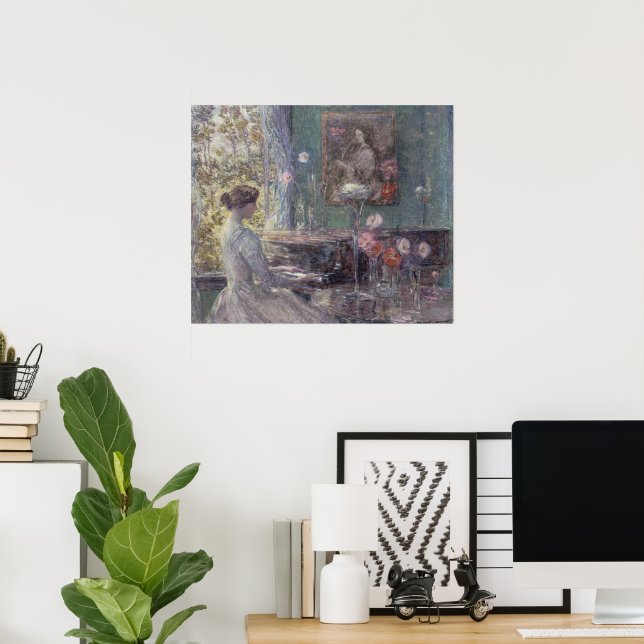 Improvisation by Frederick Childe Hassam Poster (Home Office)