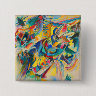 Improvisation Klamm by Wassily Kandinsky 15 Cm Square Badge