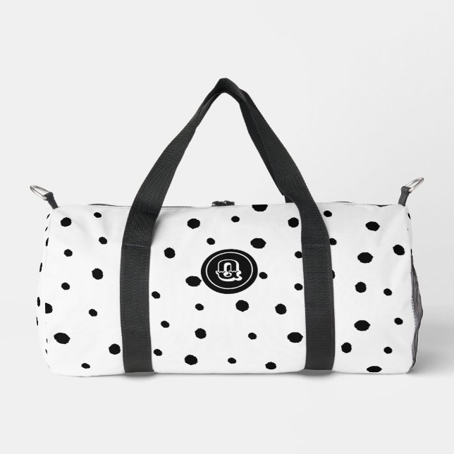 Improvisation polka dots. duffle bag (Front)