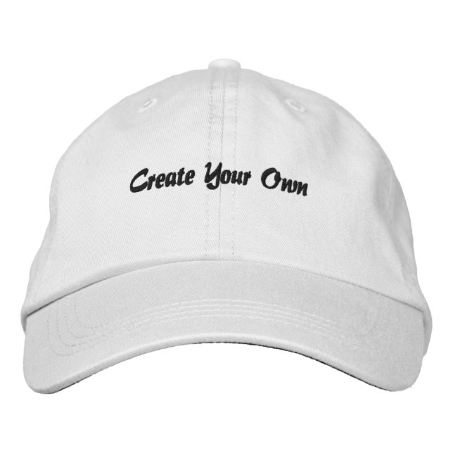 Impulse Font Cool Create Your Own Tangerine Colour Embroidered Hat (Front)