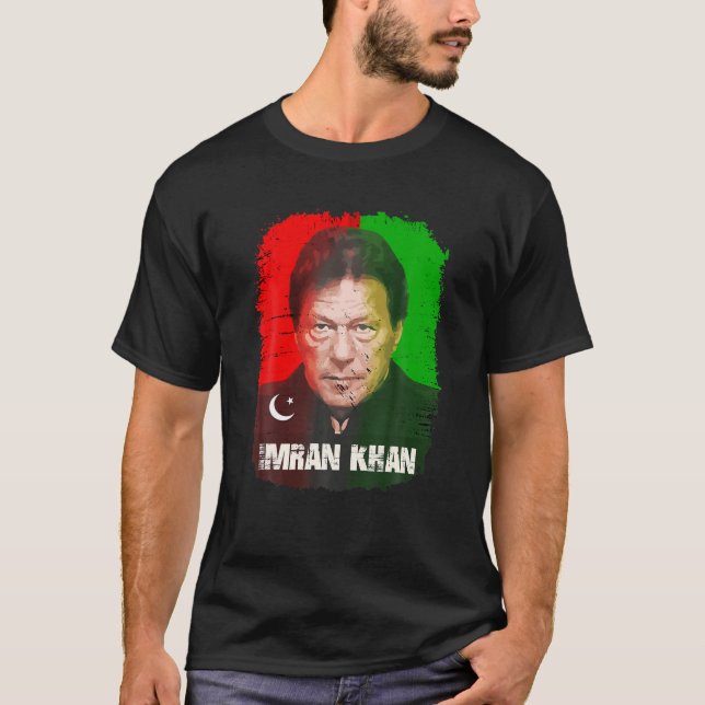 Imran Khan PTI Party Pakistan Support Freedom T-Shirt (Front)
