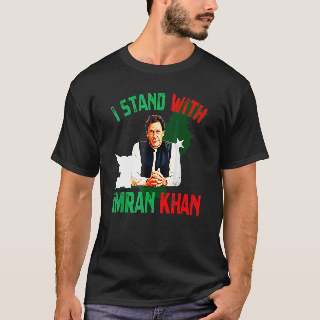 Imran Khan Pti Party Pakistan Support Freedom T-Shirt (Front)