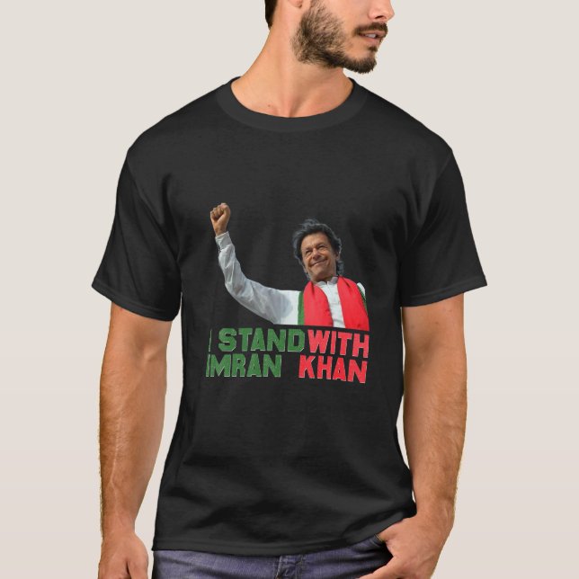 Imran Khan PTI Party Pakistan Support Freedom T-Shirt (Front)