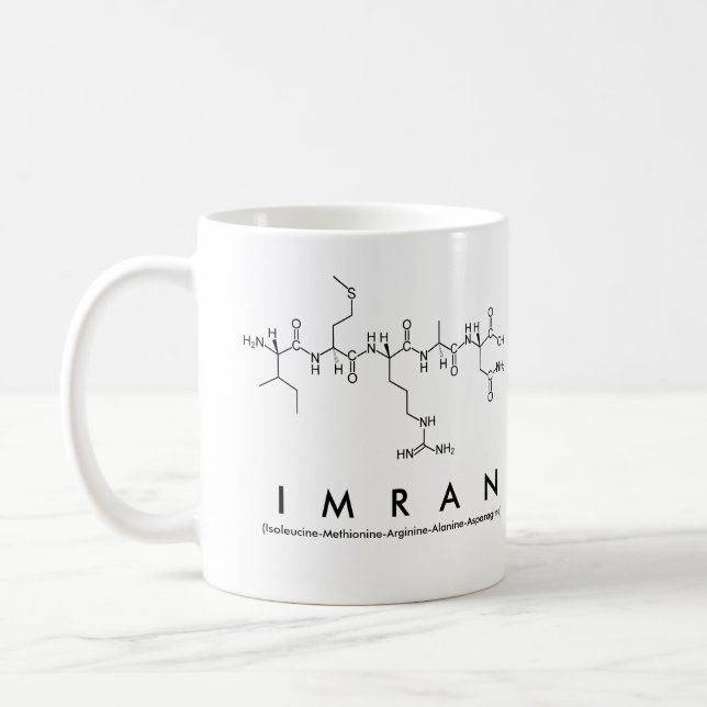 Imran peptide name mug (Left)