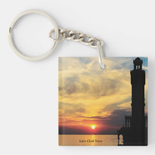 Imzir Clock Tower Sunset ,Turkey Key Ring