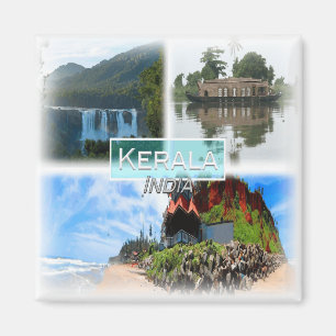 IN0034 Asia, India Kerala, fridge Magnet