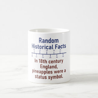 In 18th Century England Pineapples  - History Fact Coffee Mug