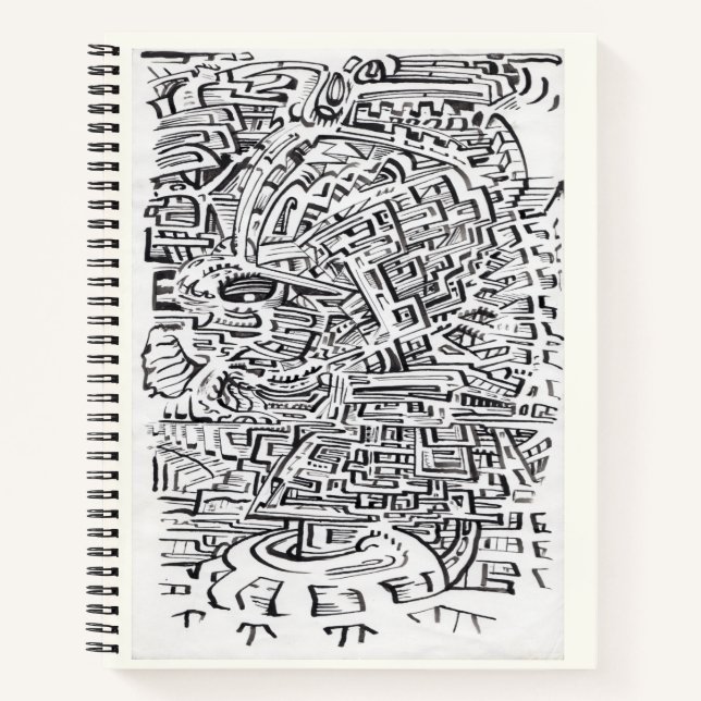 In a Between-place, india ink drawing Notebook (Front)