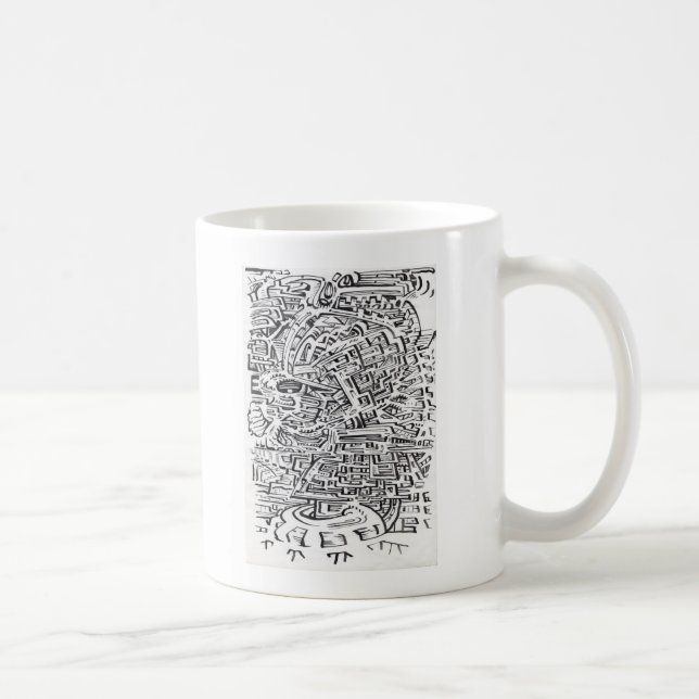 In a Between-place,  ink drawing Coffee Mug (Right)