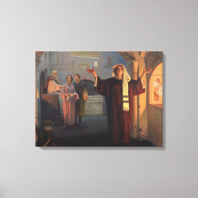 In a catacomb, 1900 canvas print (Front)