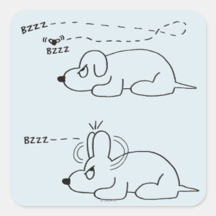 In a Dog's Age Square Sticker