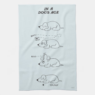 In a Dog's Age Tea Towel