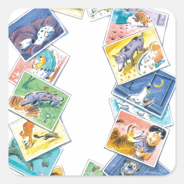In a Dog's Life Square Sticker (Front)