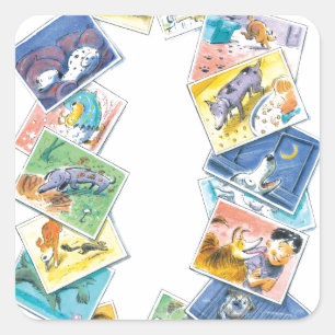 In a Dog's Life Square Sticker