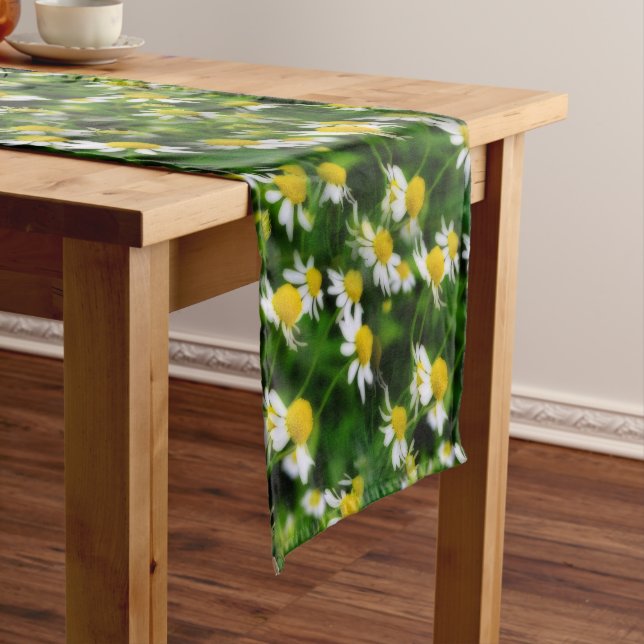 In a Dreamy Field of Chamomile Short Table Runner (In Situ)