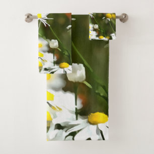 In A Field of Poppies Be A Daisy Bath Towel Set