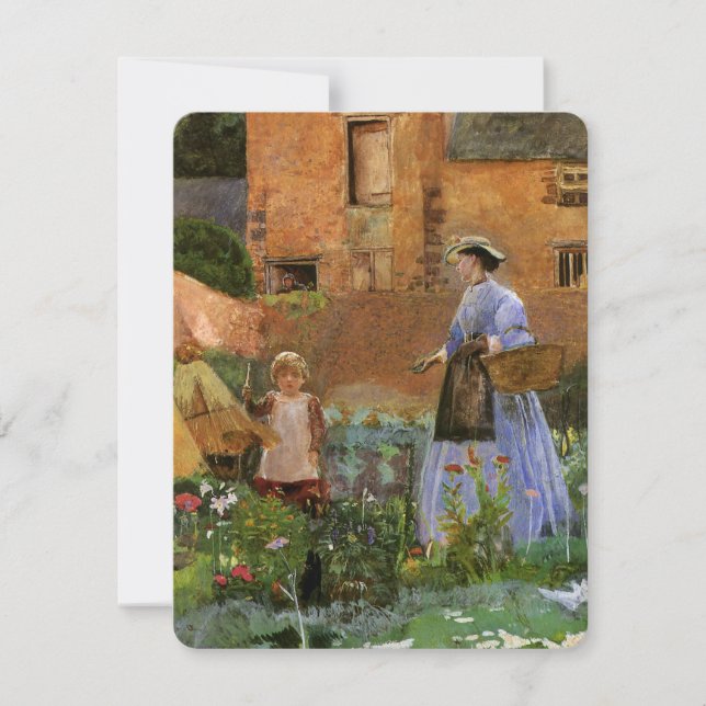 In a Garden at Cookham by George John Pinwell (Front)