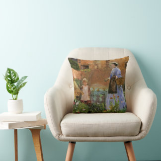 In a Garden at Cookham by George John Pinwell Cushion