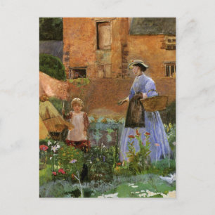 In a Garden at Cookham by George John Pinwell Postcard