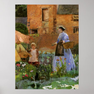 In a Garden at Cookham by George John Pinwell Poster